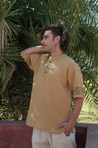 Anam Shirt With Blockprint