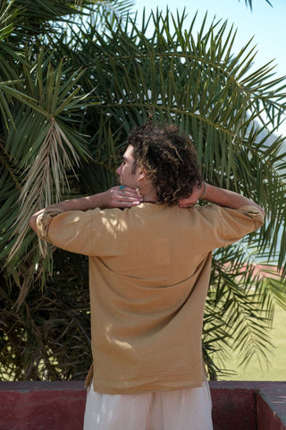 Anam Shirt With Blockprint