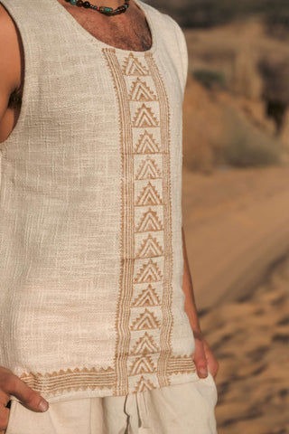 Akash TankTop with Blockprint