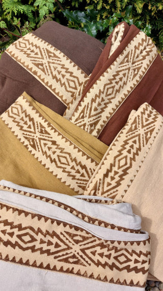 Raja Pants Natural Border