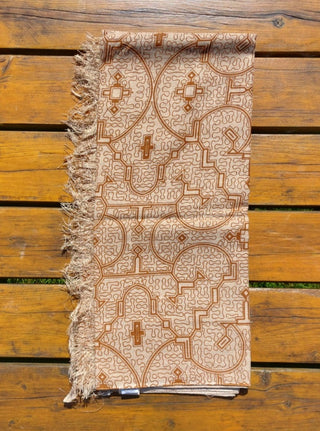 Shipibo shawl 100% jute