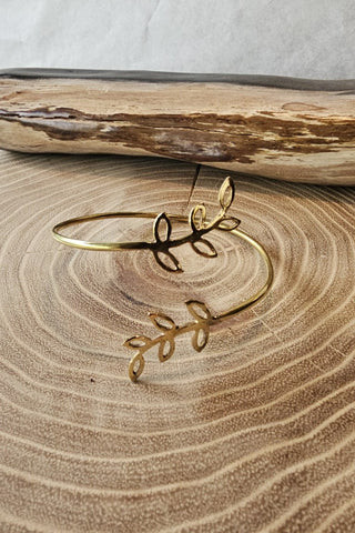 Leaves Bracelet Brass