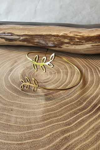 Leaves Bracelet Brass