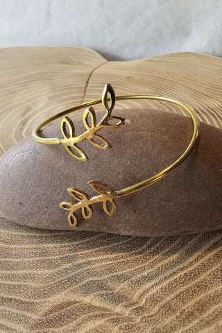 Leaves Bracelet Brass