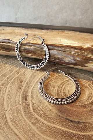 Artemis Earrings Silverplated Brass