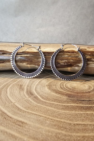 Artemis Earrings Silverplated Brass