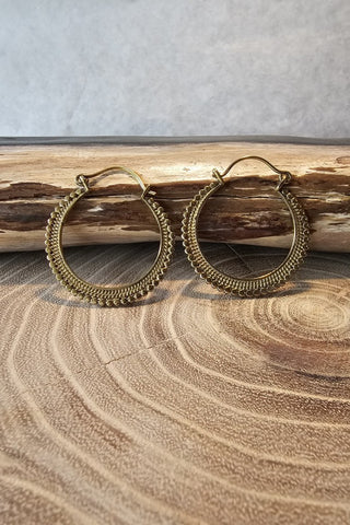 Artemis Earrings Brass