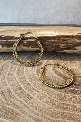 Artemis Earrings Brass