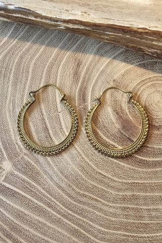 Artemis Earrings Brass