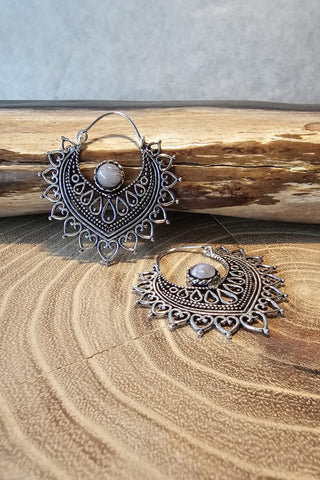 Azure Earrings Silverplated Brass