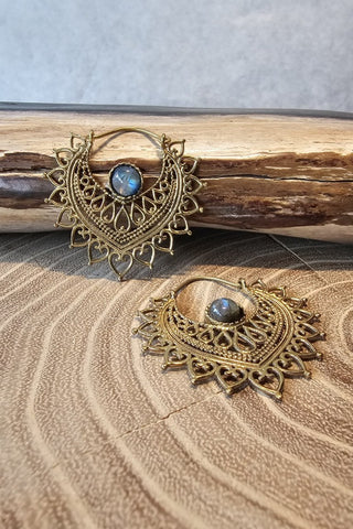 Azure Earrings Brass