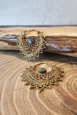 Azure Earrings Brass