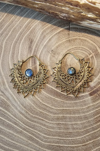 Azure Earrings Brass
