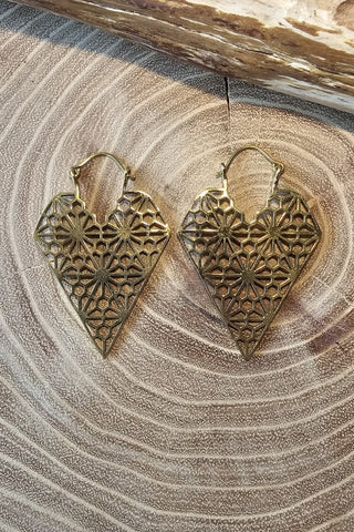 Resonance Earrings Brass