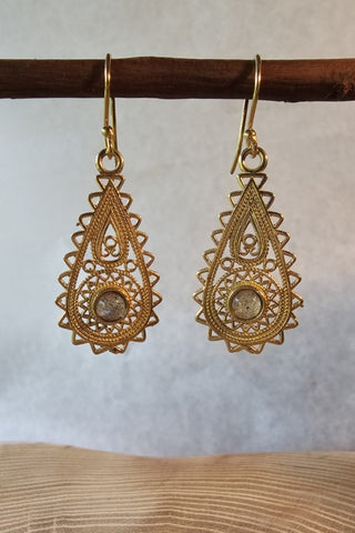 Sky Earrings Brass
