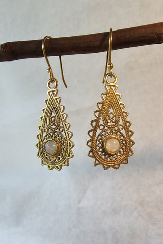 Sky Earrings Brass