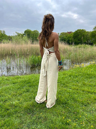 Wrap Pants with Blockprint