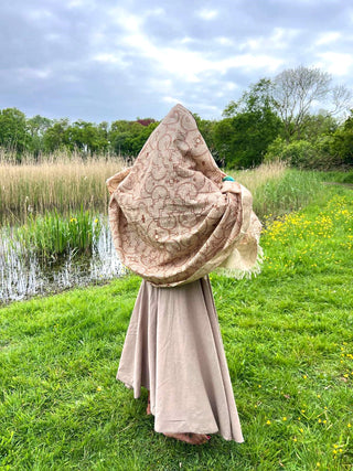 Shipibo shawl 100% jute