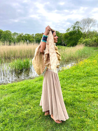 Shipibo shawl 100% jute