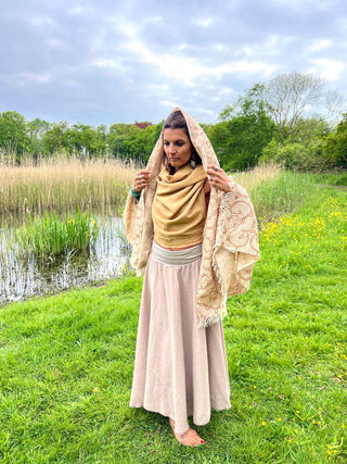 Shipibo shawl 100% jute