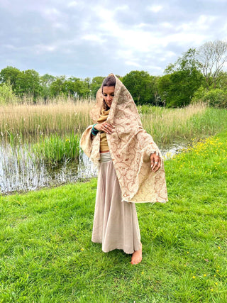 Shipibo shawl 100% jute