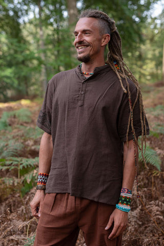 Anam Shirt With Blockprint