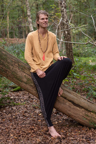 Zarin Pants with Straight Blockprint