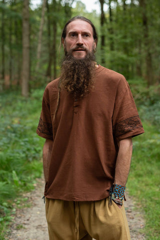 Anam Shirt With Blockprint