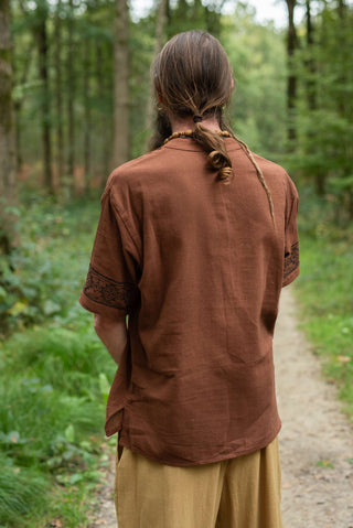 Anam Shirt With Blockprint