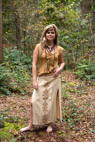 Ceremonial Blockprint Skirt