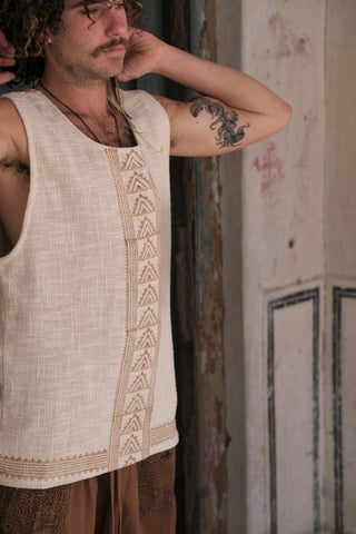 Akash TankTop with Blockprint