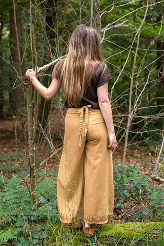 Wrap Pants with Blockprint