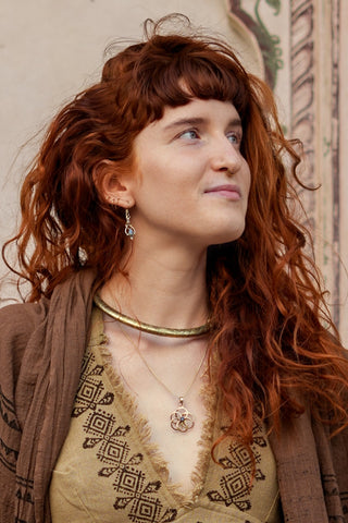 Sacred Sphere Pendant Brass