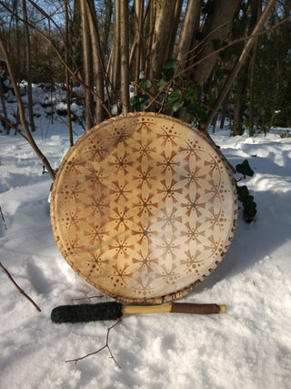 Flower of Life Calf drum