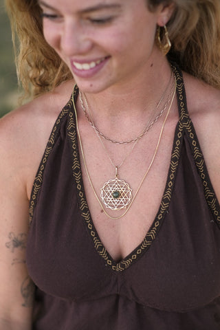 Sri Yantra Pendant Brass