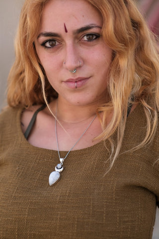 Goddess Pendant Silverplated Brass