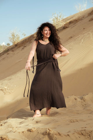 Lirian Dress Dark Brown