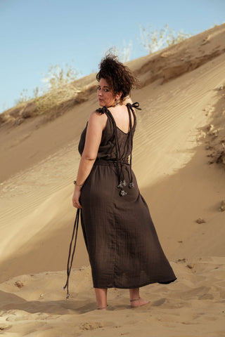 Lirian Dress Dark Brown