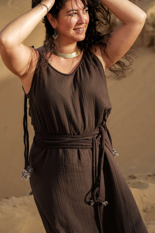 Lirian Dress Dark Brown