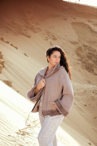 Flower Bomber Jacket Dusty Amethyst