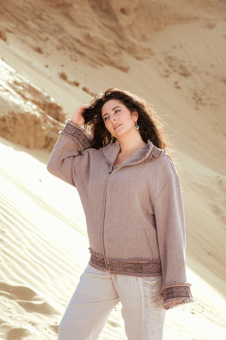 Flower Bomber Jacket Dusty Amethyst