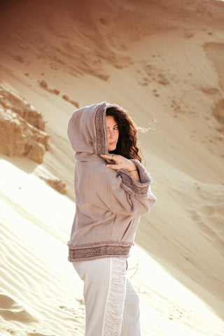 Flower Bomber Jacket Dusty Amethyst
