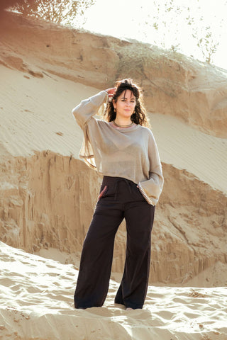 Selene Pants Dark Brown