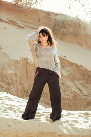 Selene Pants Dark Brown