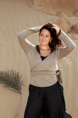 Wool Wrap Top