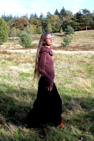 Astral Weave Sweater Dark Brown