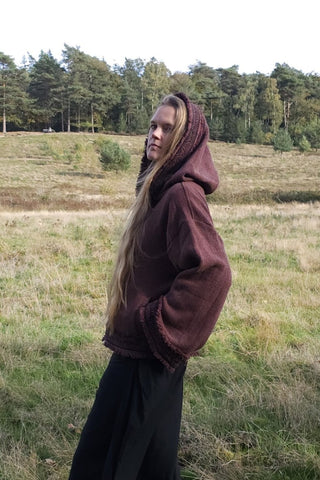 Flower Bomber Jacket Dark Brown