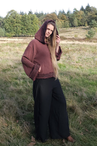 Flower Bomber Jacket Dark Brown