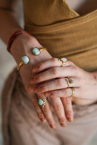 Larimar Bracelet Brass