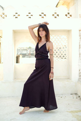 Nahara Dress Dark Brown